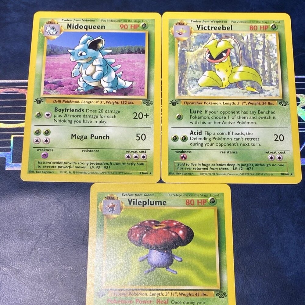 Pokémon Jungle 1st Edition Stage 2 Lot (1999, WotC)